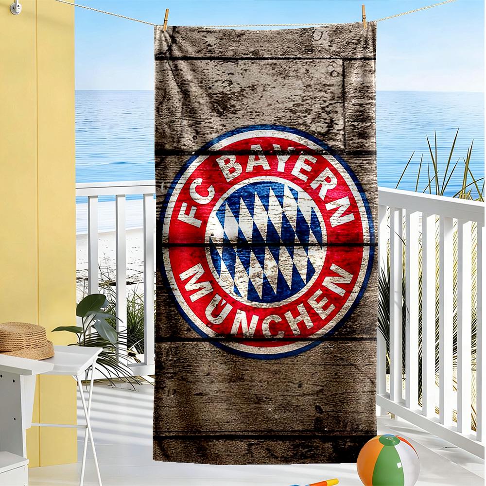 Bayern Munich Beach Towel Super Soft & Absorbent Comfortable Lightweight Perfect for Traveling Yoga Camping and Swimming