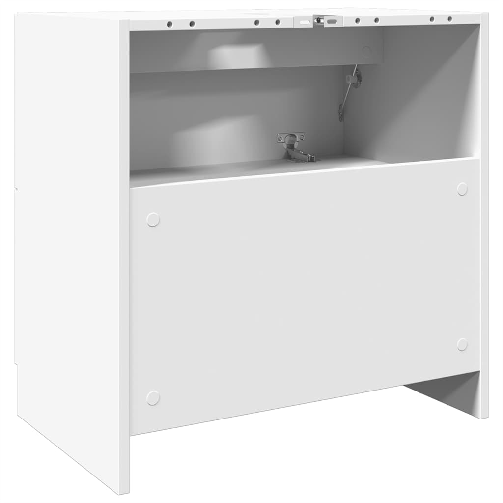 Vidaxl Szafka Pod Umywalkę, Biała 59X37X59 Cm, Materiał Drewnopochodny