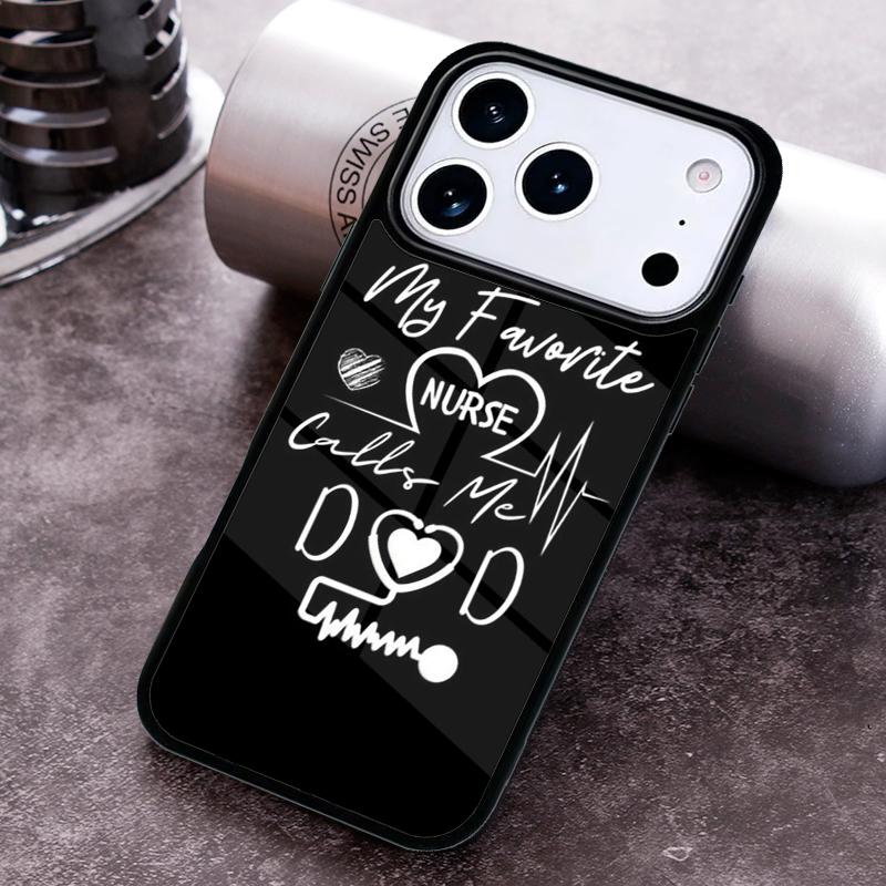 Nurse Heartbeat Design Phone Case for iPhone 17 16 15 Pro Max Air 14 13 12 11 Plus Shockproof Capa Cover