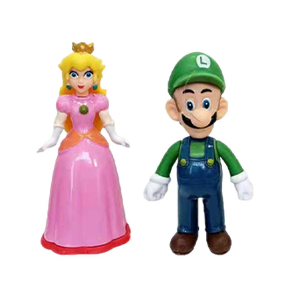 Super Mario Action Figures 12Pcs Set 10cm Movable Joints Anime Figurines Kids Toys Birthday Christmas Gifts for Boys