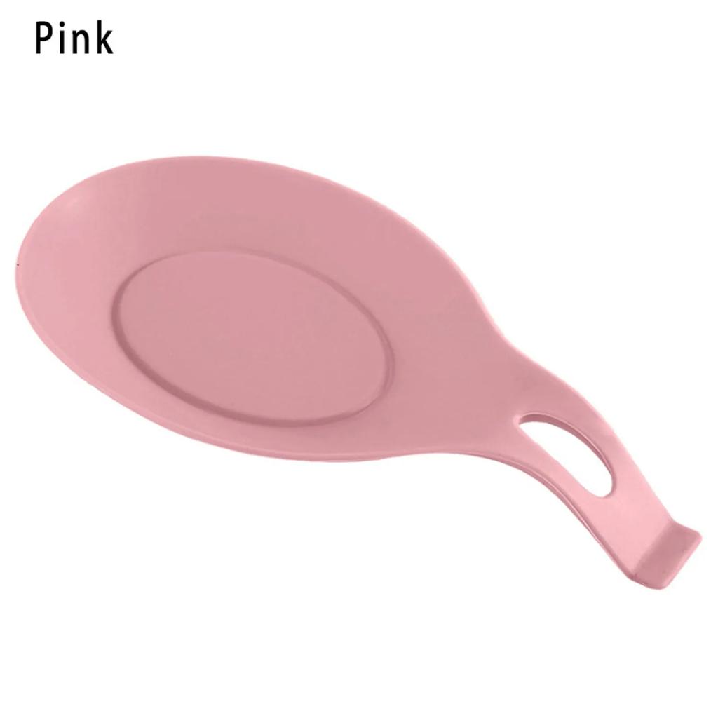 Silicone Spoon Shelf Kitchen Accessories Heat Resistant Spoon Rest Utensil Holder Stove Organizer Placemat Lid Stand