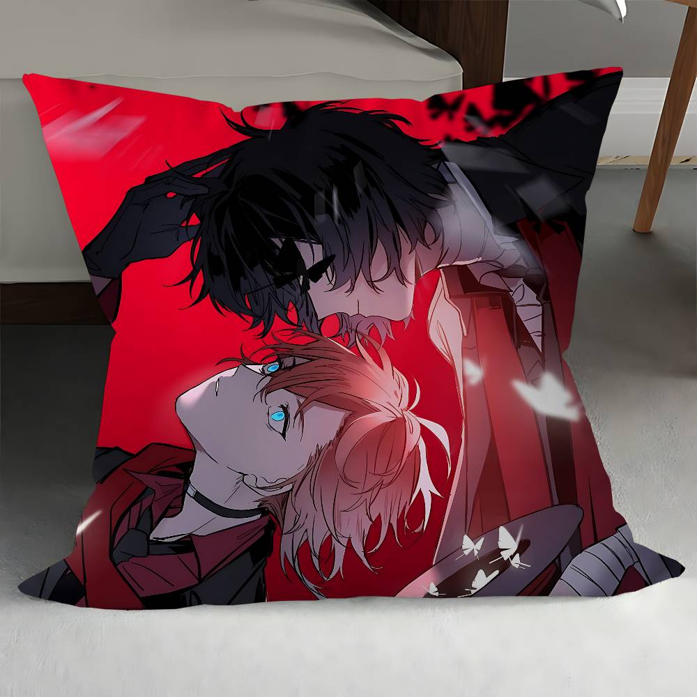 

Bungo Stray Dogs Дазай Чуя Офисная подушка Наволочка Чехол для автомобильной подушки 45X45СМ Поясничная наволочка Наволочка для диванной подушки 12x12Inch