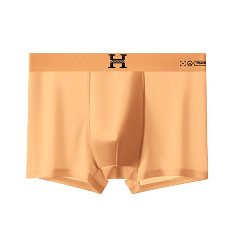 

Мужское нижнее белье Дышащая ластовица Ледяной шелк Плоские трусы-боксеры Мужские трусы-боксеры 4XL