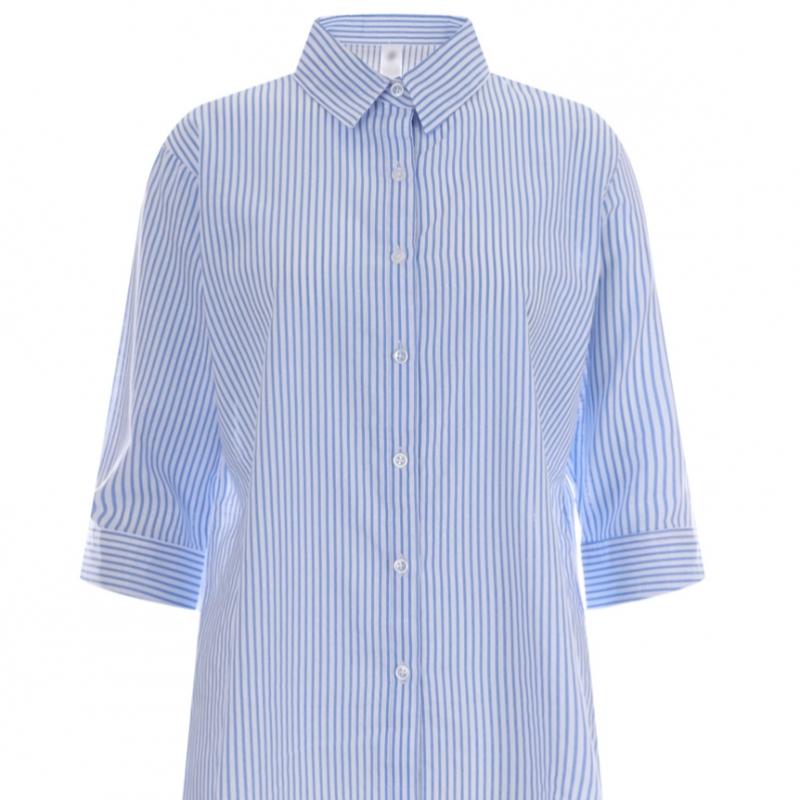Shop Women S Short Sleeve Office Shirt Navy blS Wnb 12027