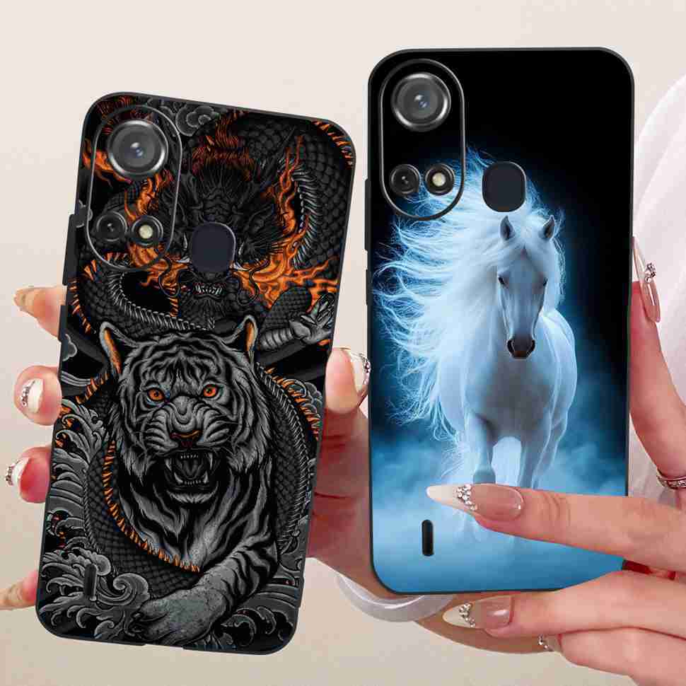 CAse For ITEL A58 Lite Silicone Soft Cover Capa For ITEL A58 A 58 Lite A58Lite New Fashion Butterfly Back Cover Bumper Capa