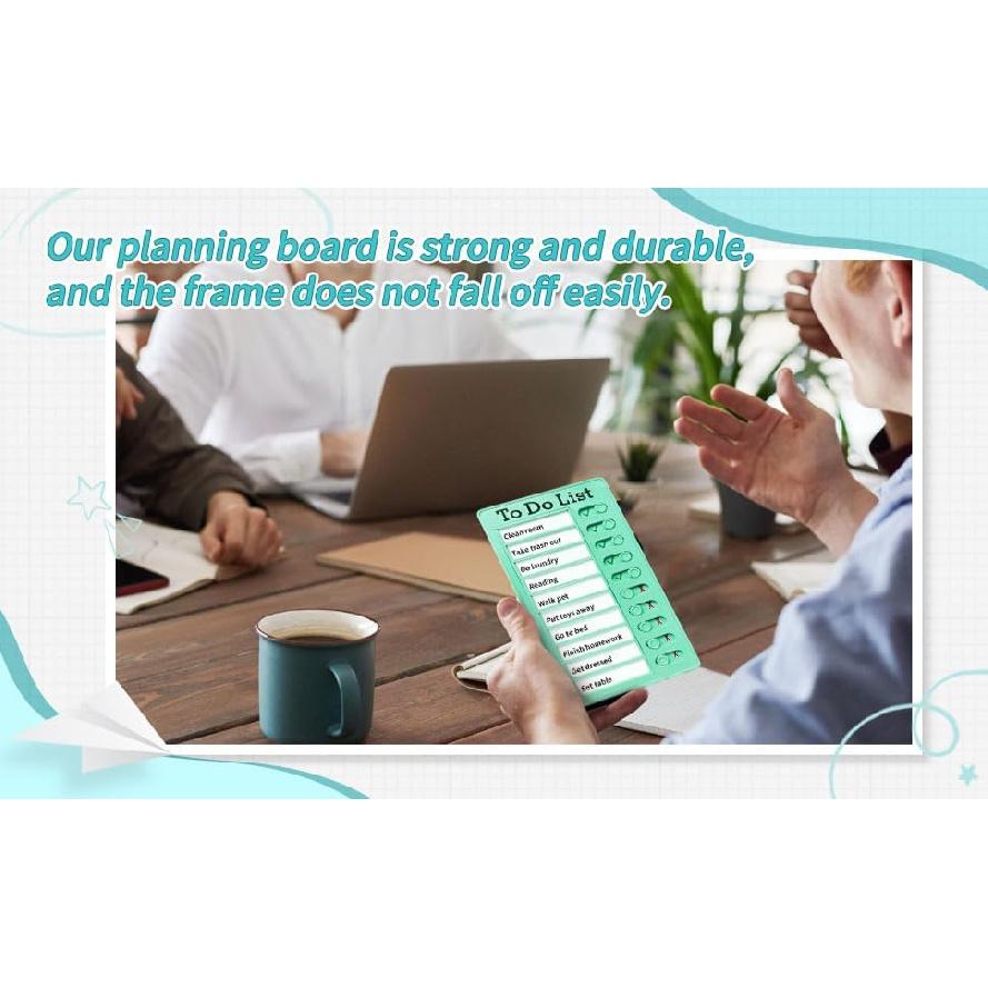 4 Pieces Chore Chart for Kids Multiple Kids - Sliding Routine Chart: Reble To Do List, RV Checklist, Planning Board, Visual Schedule, and Reminder