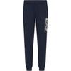 EA7 SS24 Letter Logo Print Elastic Waist Cuffed Casual Pants Men Bottoms Dark-Blue 6DPP87-PJVRZ-1562