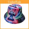 Childrens Sun Protection Cap With Large Brim And Stitch Print Design For Summer Outdoor Play