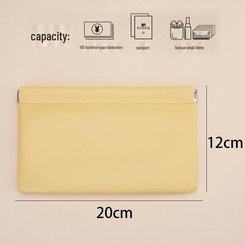 2025 Mini PU Leather Snap-Closure Coin Purse - Waterproof & Portable