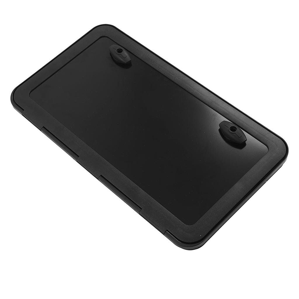 RV Baggage Door with Double Lock and Key Square Rounded Corner Access Storage Door for Camper Motorhome Black