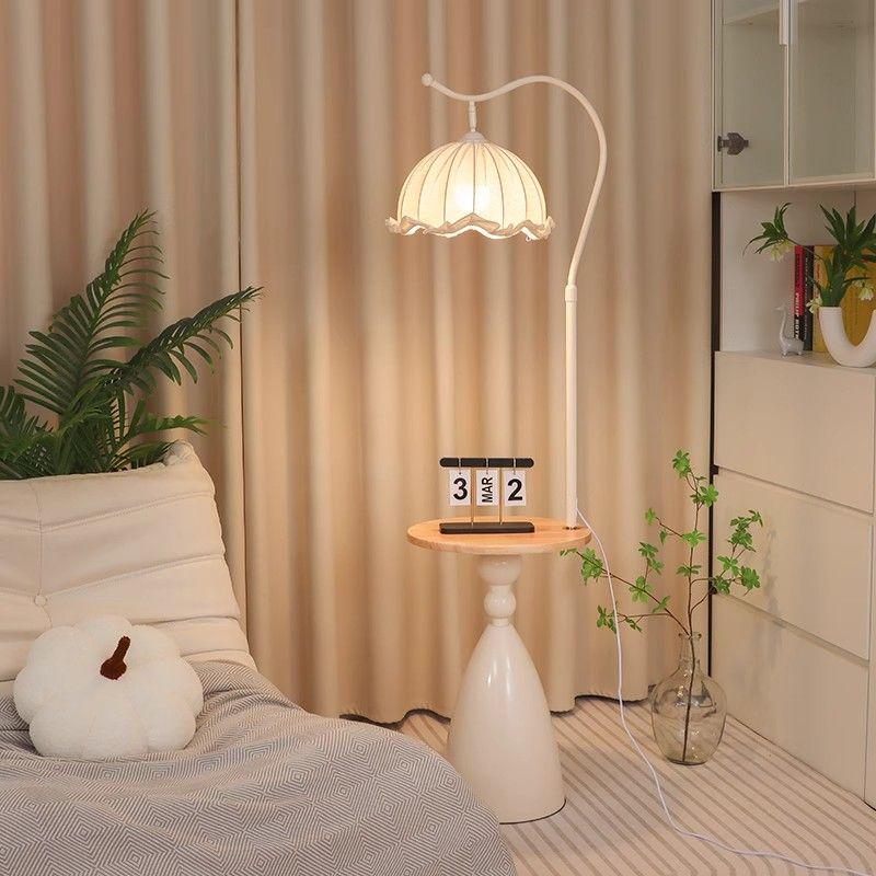 French Floor Lamp: Internet Celebrity Style for Living Room, Bedroom, or Sofa Side; Integrated Atmosphere Lighting.