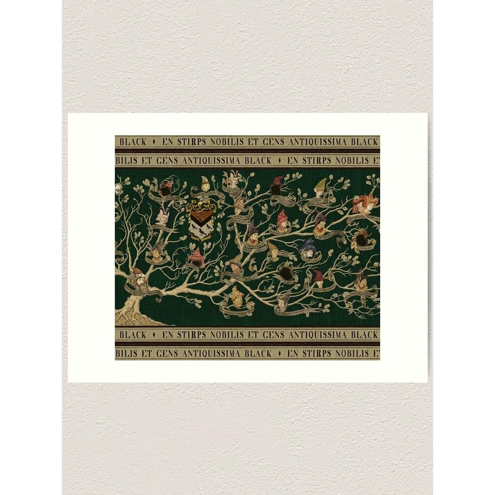 Tapestry of the Noble House of the Black Family Tree 75x100