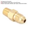 2PCS Brass Adapter Oil Gas Fitting Straight Male AN4 To 1 8in Male NPT Connector
