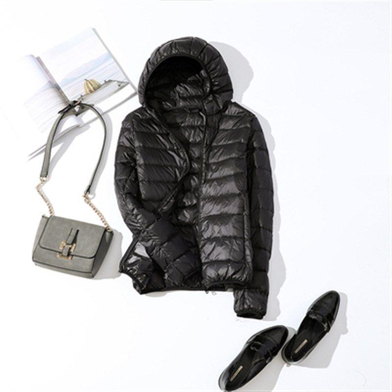 90% Ultra-light Plus Size Thin Down Jacket Women 2020 Autumn