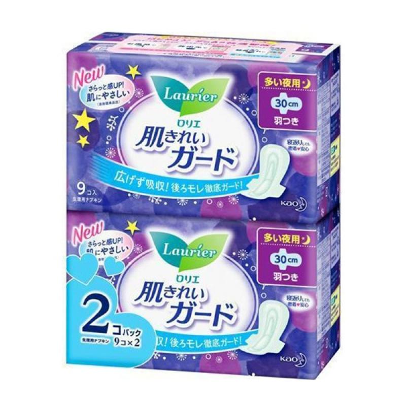 

Kao Lori Skin Cleansing Guard Nighttime 30cm Wing Type 9 Pieces x 2 Packs