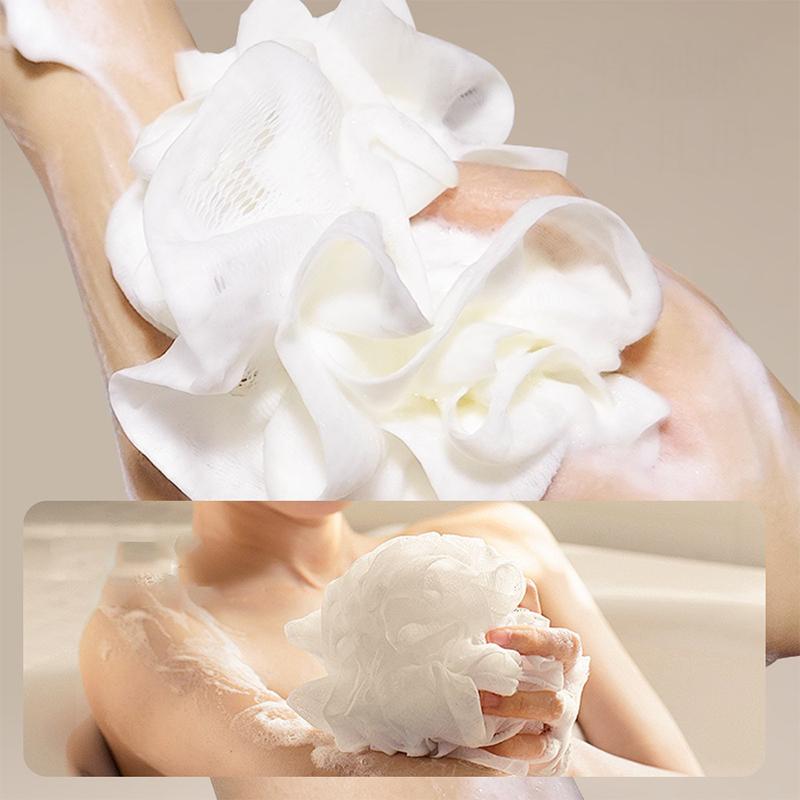 1 Piece Of Soft Loofah Sponge Bath Ball -2-In-1 Soap Dispenser And Body Scrub, Exfoliating Shower Ball For Men And Women