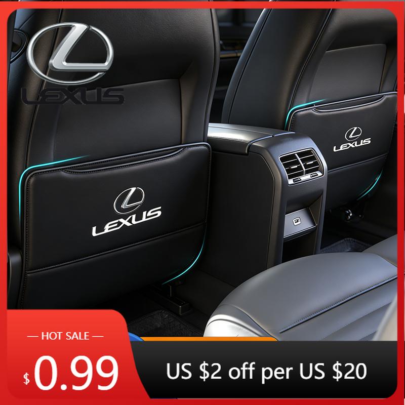 Interior Stickers Car Seat Back Anti-Kick Mat Protector Pad Cover For Lexus F SPORT ES RX NX LS UX LM LX GX LC RZ IS CT GS RC HS