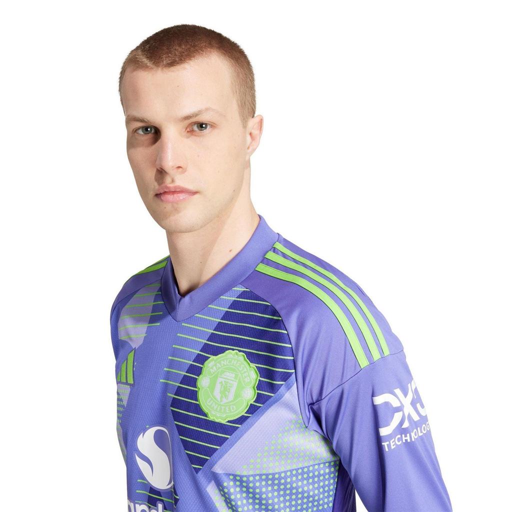 adidas Mens 24/25 Manchester United FC Long-Sleeved Goalkeeper Jersey