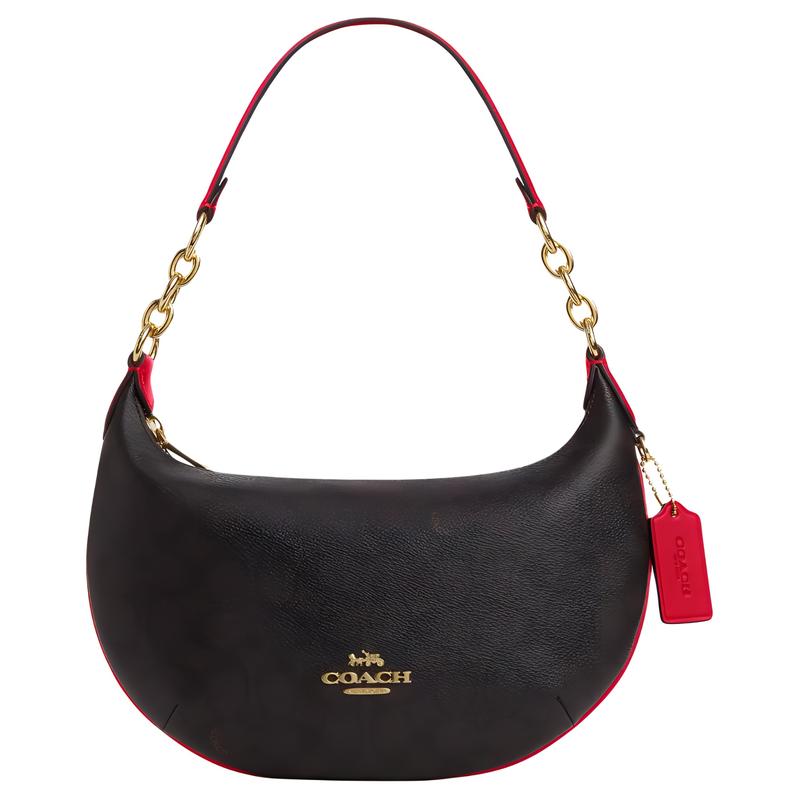 COACH Peyton 28 Metal Logo Zip