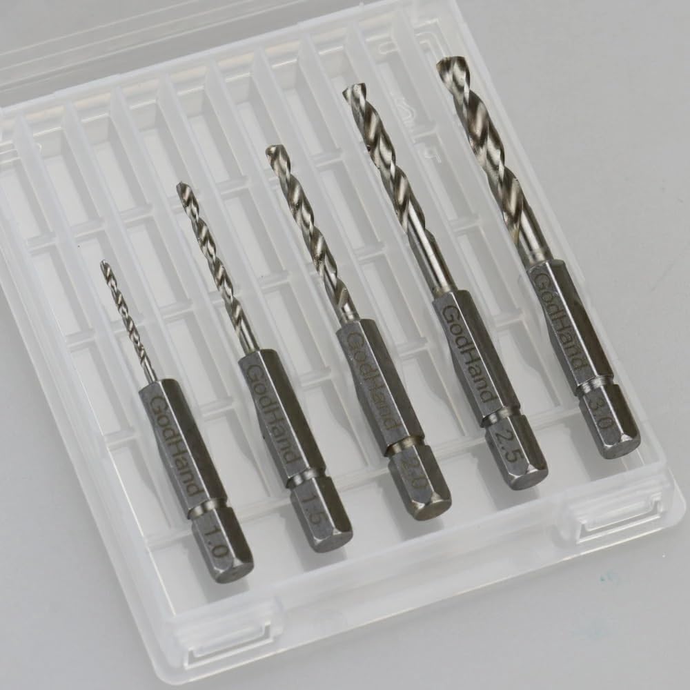 GodHand Quick Drill Bits Hobby Tools (5-Piece Set) GH-DBQ-5B