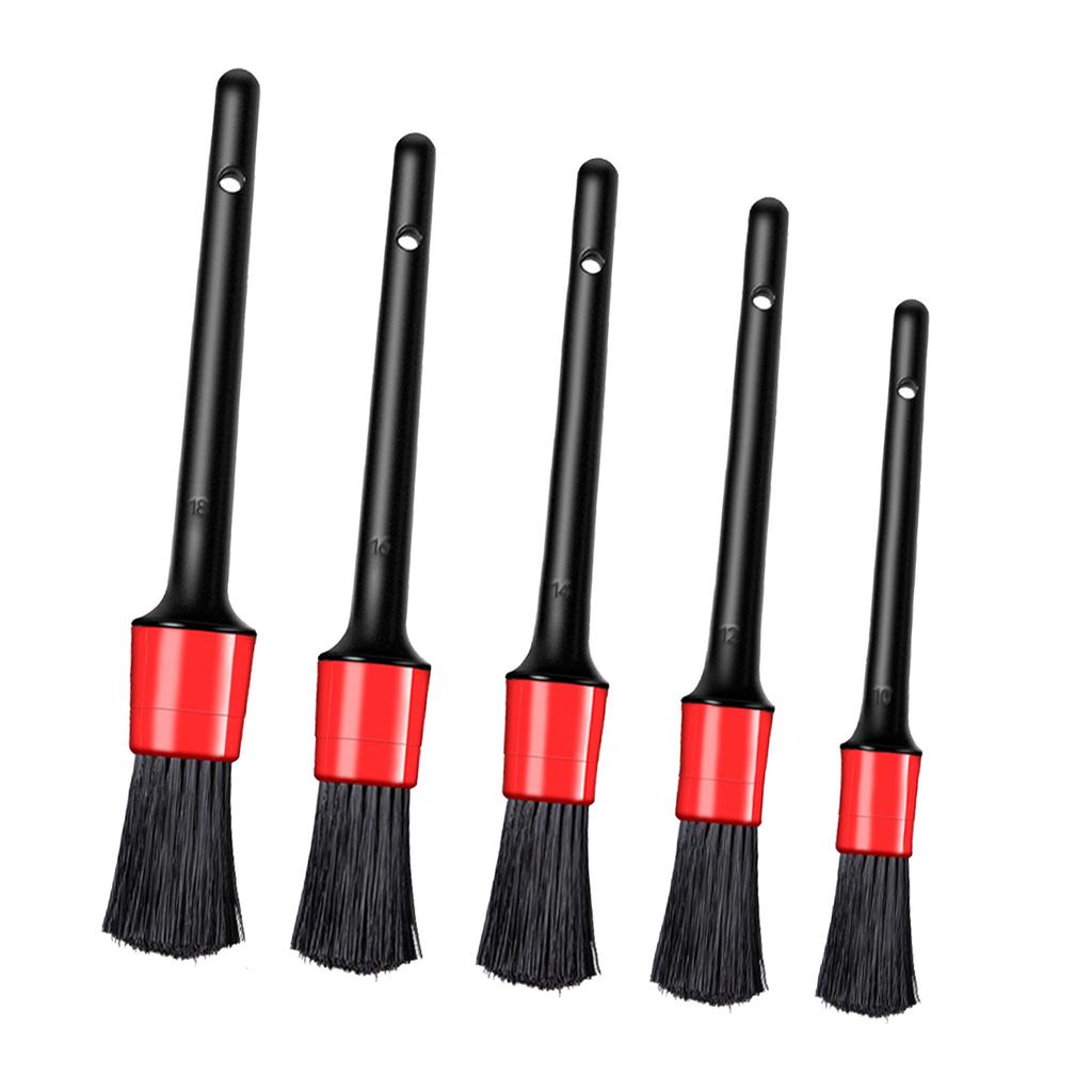 5PCS Car Interior Cleaning Brush Soft Bristle Detailing Brush Dusting Tool for Air Conditioner