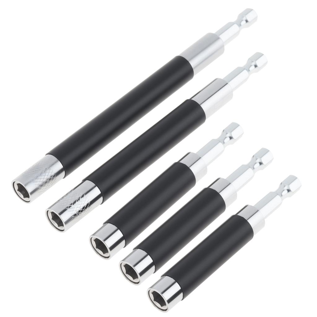 5 шт. Масштабируемый магнитный держатель для бит, удлинитель, адаптер 3,1–5,5 дюйма, сверхпрочный, шестигранный хвостовик 1/4 дюйма, универсальная посадка, гайки, отвертка, ручной