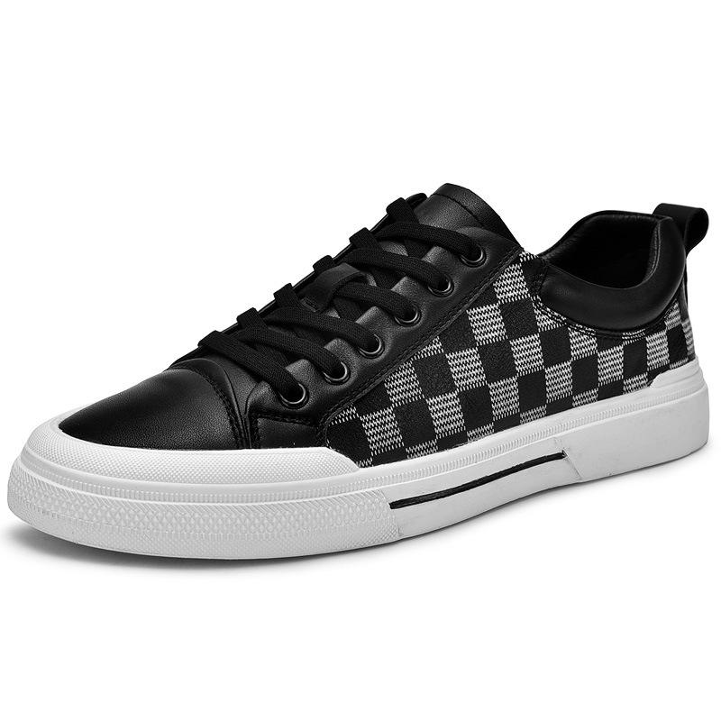 Top Layer Leather Men's Shoes New Men's Casual Shoes Men's Versatile Fashionable Shoes Summer Thin Breathable Easy Wear Borad Shoe