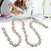 1yd Rhinestone Flower Chain Shiny Colorful Exquisite Workmanship Color Horse Eye Drop Rhinestone Chain for   Decor