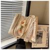 Holiday seaside woven straw bag women's large capacity, new rattan handheld shoulder bag commuter tote bag