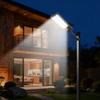 8000W Solar Street Lights Outdoor, 450000LM, Commercial Parking Lot Lights Dusk to Dawn, LED Flood Security Lamp with Motion Sensor, IP65 Waterproof