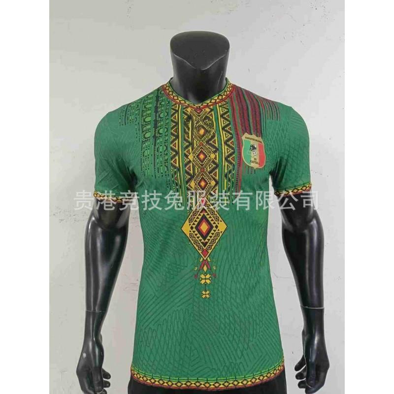 2425 Italy Home Thai Jersey Blue Background Olive Pattern Chiesa Short-sleeved Ice-sensitive Quick-drying
