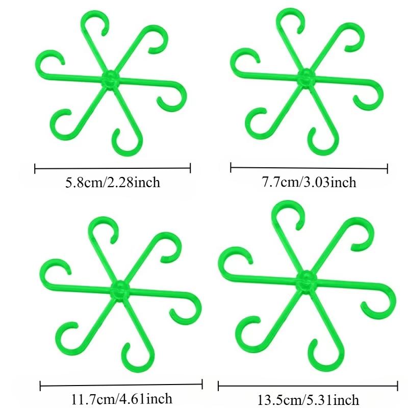 Reusable Plant Stem Folding Frame Garden Tools No Stake Trellis Plant Stem Support Branches Stem Organizer Gardening Tools 4pcs