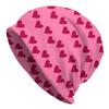 Red Valentines Autumn Spring Caps For Men Women Pink Heart Beanies Ski Caps Soft Bonnet Hats Skullies & Beanies Hat