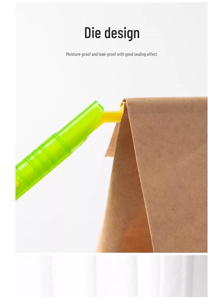 Kitchen Food Storage Bag Sealing Clips for Snacks and Tea