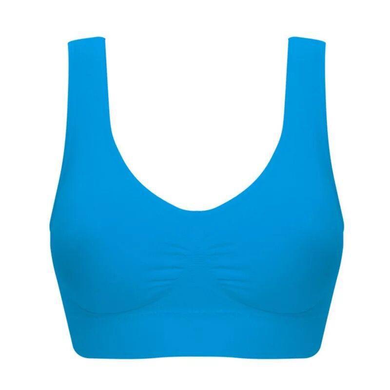 Women Sports Bra Without Pad Sleep Brassiere Underwear Sleep Yoga Sports Bra Vest Plus Size Top No Sponge Insert Pad Bralette