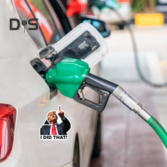 100 Stück Trump I Did That Aufkleber Lustige Zapfsäule Aufkleber Wasserdichtes Material Laptop Autofenster Trump Aufkleber