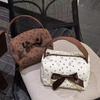 Fashi Floral Print Makeup Bag New Bow-decorated Toilet Bag Portable Thickened Handbag Color-blocking Design Women's Travel Bag