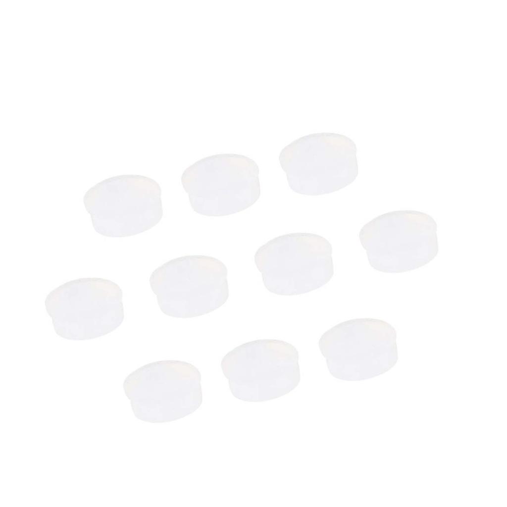 10Pcs Rubber Flute Hole Plug Replacement Kits Musical Instrument Accessories 7x2.5mmTransparent CF99