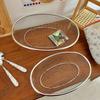 Stainless Steel Fruit Basket Oval Mesh Screen Portable Vegetable Draining Basket