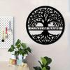 1pc Custom Metal Tree Wall Art, Personalized Rustic Sign for Veranda Courtyard, Bespoke Home Decor & Gift