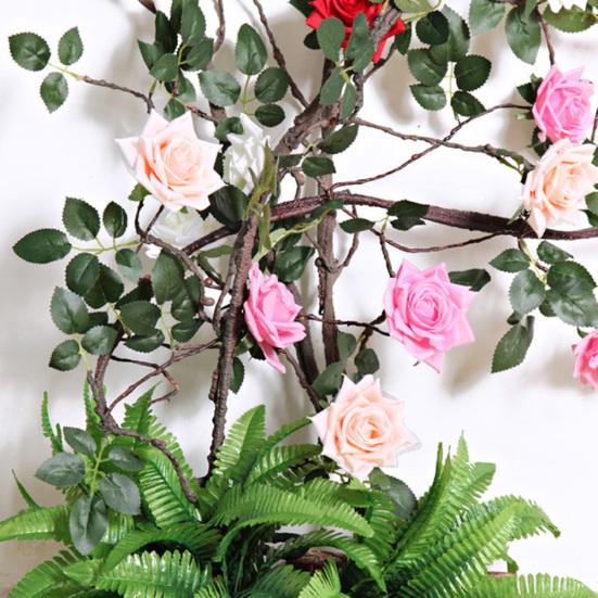 

Искусственный цветок магнолии, розы, домашний свадебный подвесной настенный садовый декор