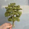 10-28cm Modelo de árvore de arame em miniatura boutique árvore verde para decoração de plataforma planta Modelo G/Ho/N escala trem ferrovia layout material