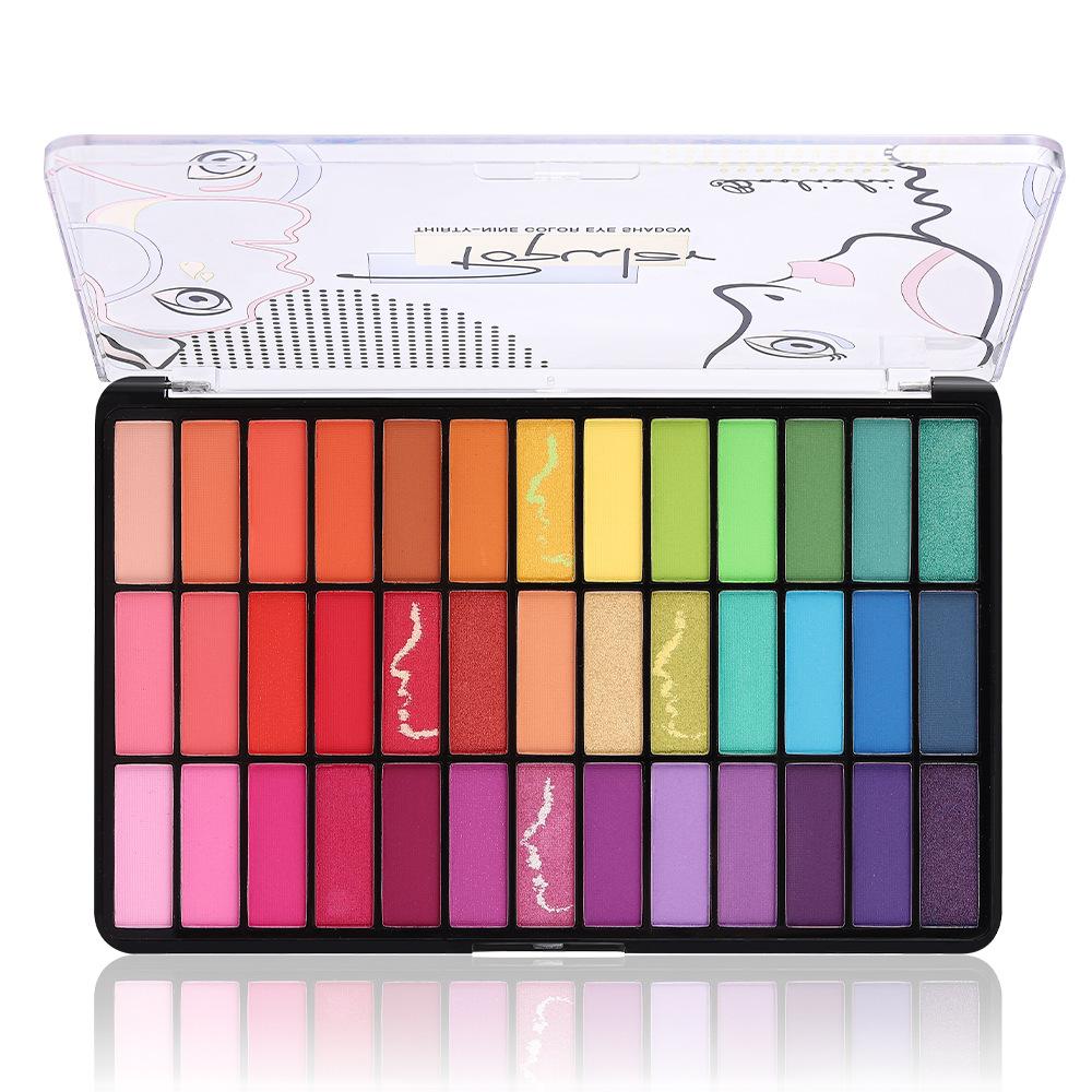

Палитра теней для век Thirty-nine Color Matte Pearlescent Earth Color Eyeshadow Waterproof Makeup