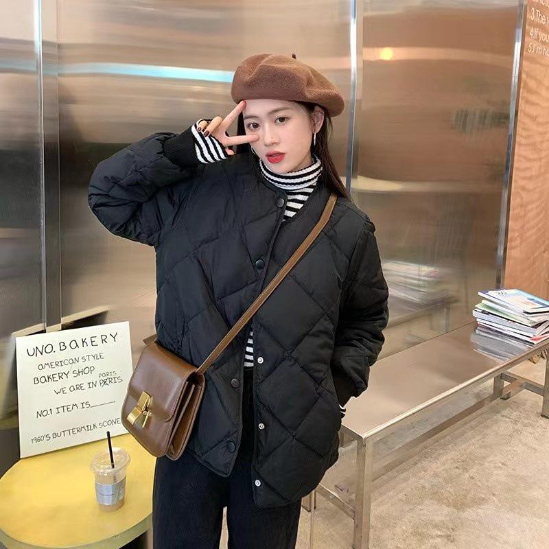 

Женская легкая короткая куртка с 90% белого утиного пуха - Новая мода осень/зима 2023 - Стильное, теплое пальто M 120-150 lbs