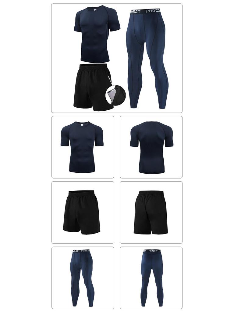 Men's Quick-Dry Summer Running Suit: Sportswear, Basketball Uniform, Shorts, Tights