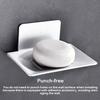 Bathroom Shower Sponge Holder Wall Mounted Free-punching Storage Plate Draining Adhesive Sticky Tray Organizer Household