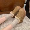 Internetcirkus retro platå bomullsskor dam vinter 2025 nya tjocka varma Birkenstock ullskor