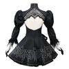 2B Neil cosplay costume, Neil Mechanical Era anime party full set role-playing performance dress set, black dress full set fancy party Halloween