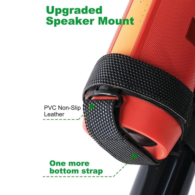 Universal Bike Speaker Strap With Adjustable Hook And Rings Fastener For Outdoor Sports And Cycling Accessories