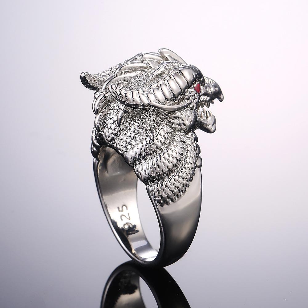 Personalized Domineering Exquisite Faucet Men'S Ring, Style Electroplated Alloy Hand Jewelry